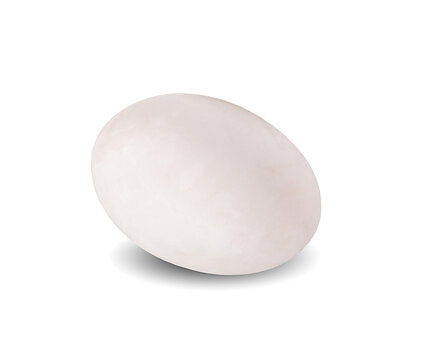 Duck egg isolated on white background