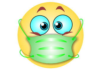 Smiley mit Maske
