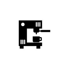 Coffee machine glyph icon. Cafe and restaurant icon in black solid style. Vector