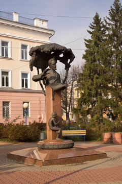 Monument to Vasily Kalinnikov in Oryol (Orel). Russia