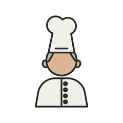 profession chef worker avatar fill style icon