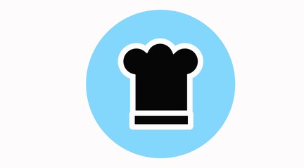 Vector Isolated Illustration of a Chef Hat. Chef or Kitchen Icon