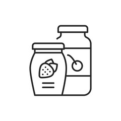 Jam color line icon. Isolated vector element.