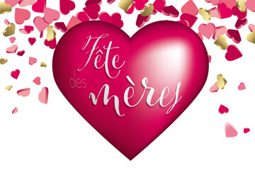 french mothers day hearts