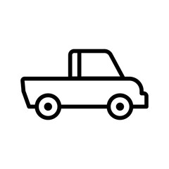 wagon conveyance transport vehicle line style icon