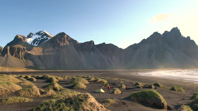 Mountains & coast, Hofn, South coast, South Iceland