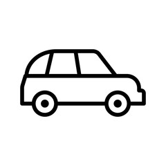 car conveyance transport vehicle line style icon