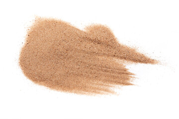 sand on the white background