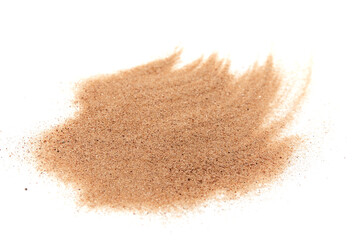 sand on the white background