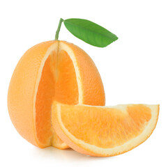 Oranges isolated on the white background