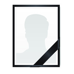 Memory portrait icon. Simple illustration of memory portrait vector icon for web.