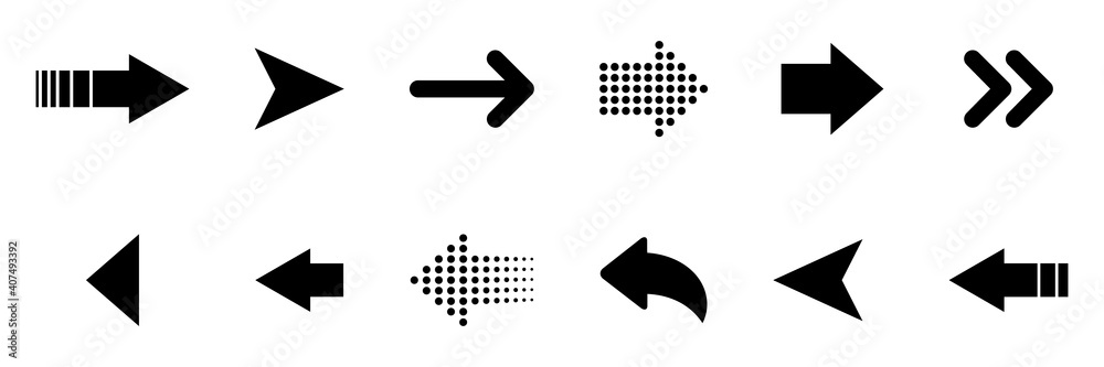 Sticker vector arrows collection. arrows icon. arrow vector icon. arrows vector collection