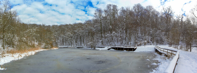 Paraschiva lake from Sovata resort - Romania