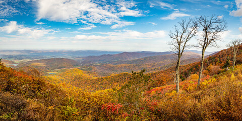 Autumn View of Shenandoah National Park