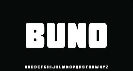 bold display font vector set