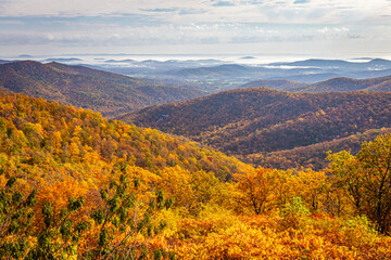 Autumn View of Shenandoah National Park