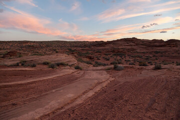Sandstone Landscape at Sunset