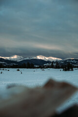 Sun-Capped Mountain Peaks
