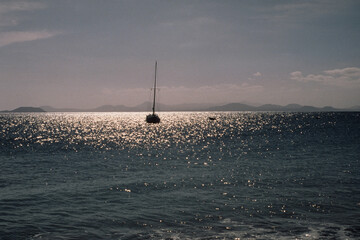 meerlandschaft mit boot