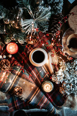 Christmas Coffee Scene