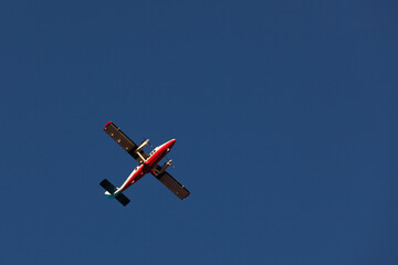 Small Private Airplane Flying