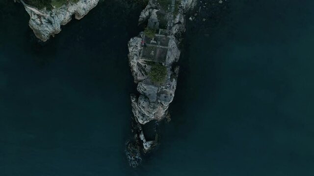 Aerial view of Direkli Stone in Bartin. 4K Footage in Turkey