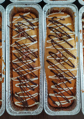 "Delicious homemade puddings with chocolat I"