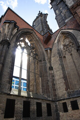 Mahnmal St. Nikolai church tower Hamburg, Germany