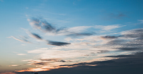 Clouds in the sky during sunset