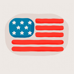 USA elections day flag