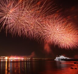 Fototapeta premium New Year’s Eve fireworks 