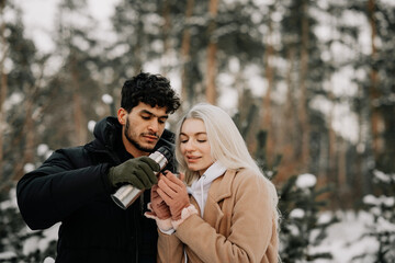 couple in winter