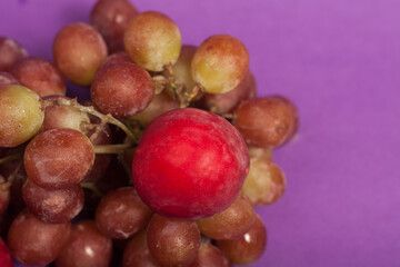 Grapes and plum