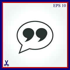 Quote sign icon