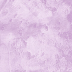 Violet ink and watercolor texture on white paper background. Paint leaks and decalcomania effects. Hand-painted gouache abstract image. Mess on the canvas.