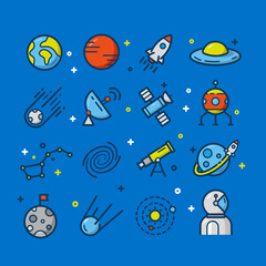 Astronomy and Space Icons