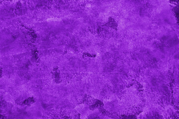 Violet ink and watercolor texture on white paper background. Paint leaks and decalcomania effects. Hand-painted gouache abstract image. Mess on the canvas.