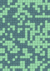 Abstract Geometric Pattern generative computational art illustration