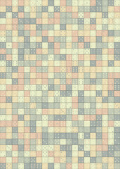 Fototapeta premium Abstract Geometric Pattern generative computational art illustration