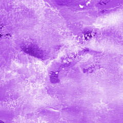 Violet ink and watercolor texture on white paper background. Paint leaks and decalcomania effects. Hand-painted gouache abstract image. Mess on the canvas.