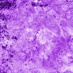 Violet ink and watercolor texture on white paper background. Paint leaks and decalcomania effects. Hand-painted gouache abstract image. Mess on the canvas.