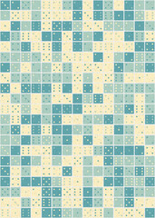 Fototapeta premium Abstract Geometric Pattern generative computational art illustration