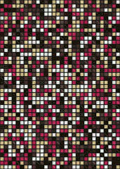 Fototapeta premium Abstract Geometric Pattern generative computational art illustration