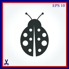 ladybug vector icon