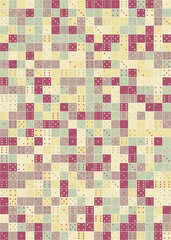 Abstract Geometric Pattern generative computational art illustration