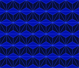 Seamless abstract pattern from geometric hexagonal shapes