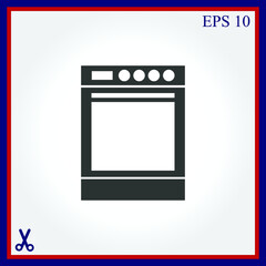 Stove vector icon