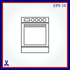 Stove vector icon