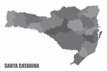 Santa Catarina regions map