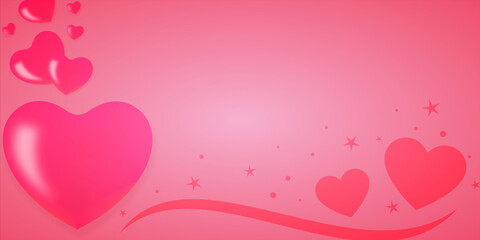 illustration of love and valentine day
 love hearts concept